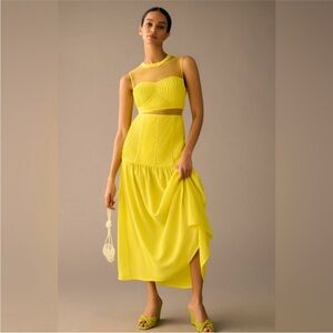 Vineet Bahl yellow dress (NWOT)